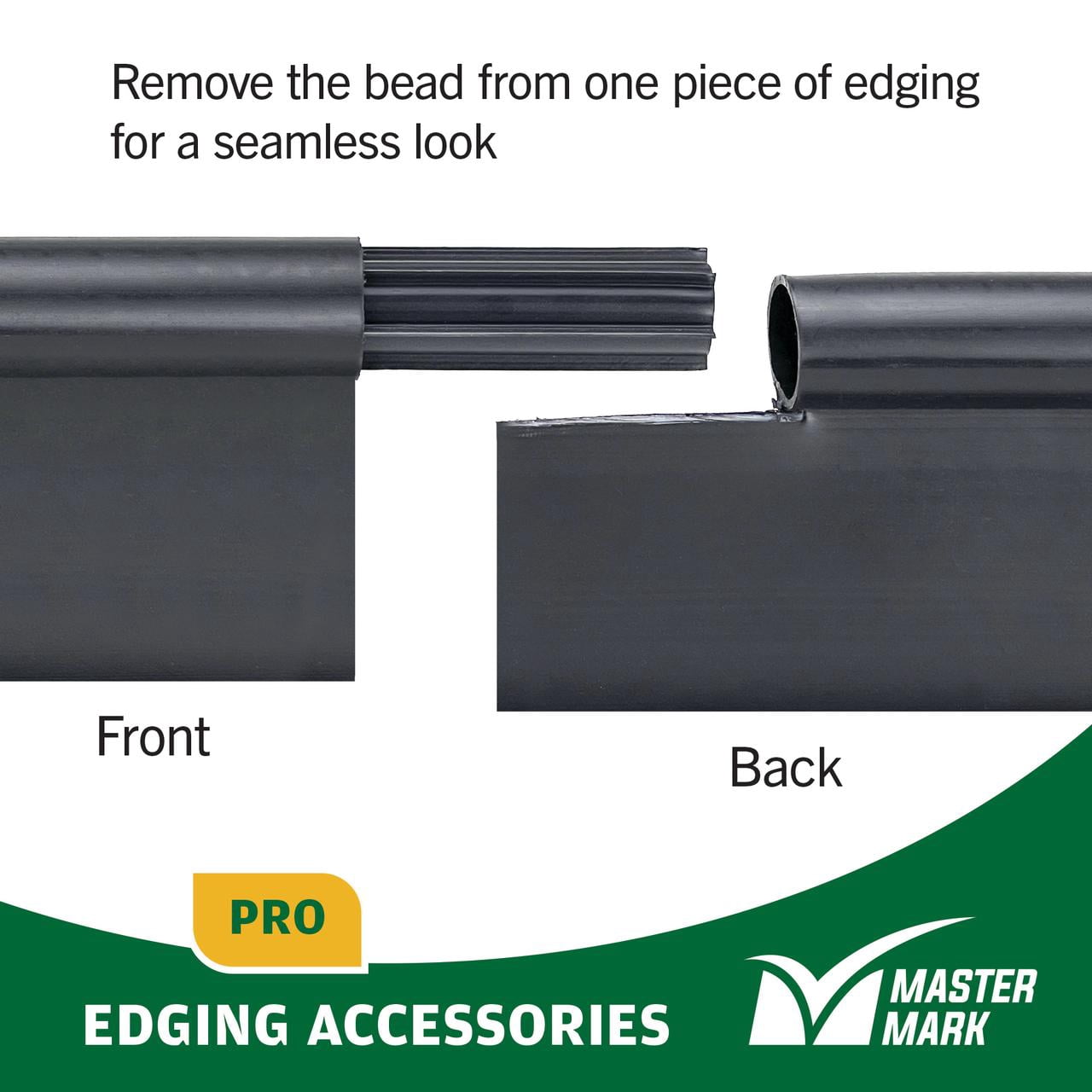 Master Mark Pro 5 in. x 20 ft. Black Plastic Landscape Edging Kit with YardPack (Stakes and Connectors Included)