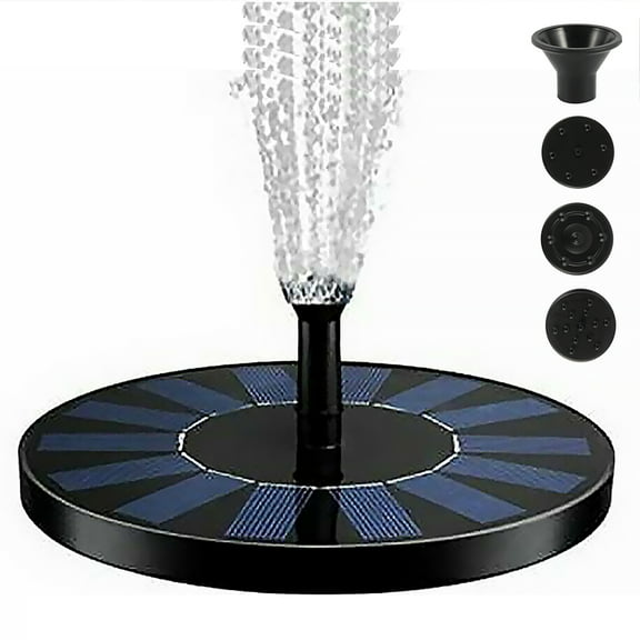 ODOMY Solar Fountain Pump Energy-Saving Plants Watering Kit Floating Panel For Bird Bath， Garden， Back Yard And Small Pool Pond Decoration