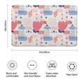 thumbnail image 3 of 20x32 Inch Ultra Soft Faux Bath Mat Non Slip Absorbent Microfiber Bathroom Rug, Colorful Bricks, Patterns, 3 of 4
