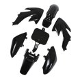thumbnail image 2 of Kit de carrocería de plástico para motocicleta, 7 piezas Kit de carenado de motocicleta negro Juego de carenado de trabajo corporal Reemplazo para XR50 CRF50 DIRT BIKE, 2 of 14