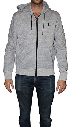 grey polo zip up