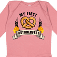 thumbnail image 4 of Inktastic My First Oktoberfest with Pretzel and Banner Boys or Girls Long Sleeve Baby Bodysuit, 4 of 5