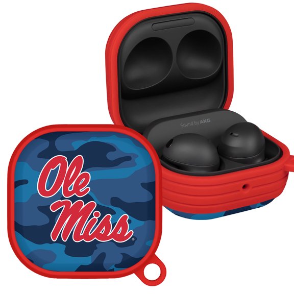Mississippi Ole Miss Rebels Camo HDX Case Cover Compatible with Samsung Galaxy Buds Pro & Buds Live by Affinity Bands
