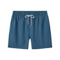 thumbnail image 3 of Pdbokew Mens Swim Trunks Quick Dry Swim Shorts with Lining Beach Shorts With Zipper Pockets Indigo Blue -32, 3 of 7
