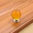 thumbnail image 4 of Manija de cristal de Color, cajón esférico de diamante de un solo orificio, armario, manija de muebles para el hogar, accesorios de Hardware Conjuntos de muebles de dormitorio Amarillo 30 mm Wosthever JJ12822-03B, 4 of 5