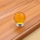thumbnail image 2 of Manija de cristal de Color, cajón esférico de diamante de un solo orificio, armario, manija de muebles para el hogar, accesorios de Hardware Conjuntos de muebles de dormitorio Amarillo 30 mm Kearding JJ12822-03B, 2 of 5