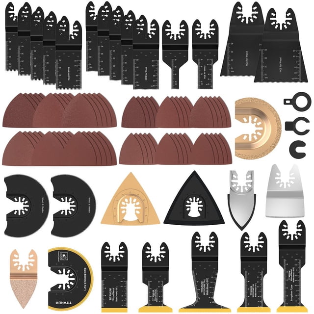 Sharp Oscillating Saw Blades Set - Fast Cutting Blades for Wood Plastic and Metal