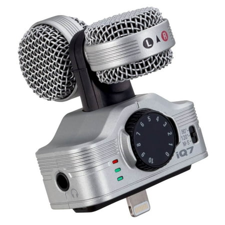 Zoom iQ7 Professional Stereo Lightning Connector for iOS Microphone (Best Zoos In America)