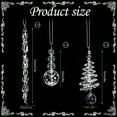 thumbnail image 3 of Hometravel Irregular Icicle Ornament Set, 24-Piece Beaded Christmas Decor Collection, Transparent Hanging Pieces for Tree Decoration, 3 of 7