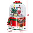thumbnail image 3 of Caja de música navideña Building Blocks de Papá Noel para niños, 3 of 4