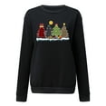 thumbnail image 4 of Pntutb Navidad moda mujer Casual manga larga cuello redondo impreso señoras sudadera tops Pntutb Pntutb-4424, 4 of 4