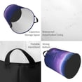 thumbnail image 4 of LNWH Laundry Basket, Sky Full Stars Sea Pattern Foldable Laundry Hamper with Handles Waterproof, Small, 4 of 8
