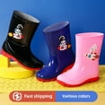 thumbnail image 4 of Botas de lluvia de astronauta para niños, zapatos de agua antideslizantes Unisex, botas para jugar en el agua al aire libre, zapatos negros de talla grande para niños pequeños, 4 of 5