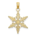 thumbnail image 3 of Auriga Fine Jewelry 14K White Gold Polished Snowflake Charm for Women, 3 of 6