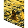 thumbnail image 4 of INSPIRE CHIC Robe Sans Manches à Carreaux pour Femmes avec Fermeture Éclair devant, 4 of 4