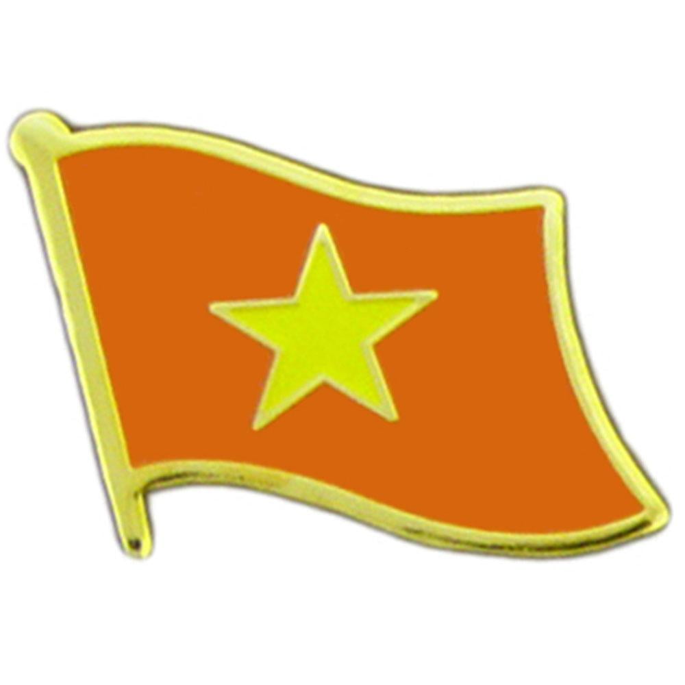 North Vietnam Flag Pin 1"