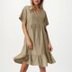 thumbnail image 1 of WILLBEST Vestidos Casuales Vestido De Verano Holgado Para Mujer Con Mangas Cortas, Cintura Ceñida Y Diseño Fluido, 1 of 3