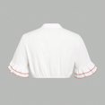 thumbnail image 5 of Sexlip Women's Flared Sleeve Cropped Crop Top Unique Design Lightweight Material Daily Casual Wear Orange XXL, 5 of 8