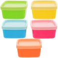 thumbnail image 1 of Estuche de almacenamiento para cocina, 5 unidades, pequeño recipiente para aperitivos, caja de plástico reutilizable para dulces, soporte para especias, 1 of 6
