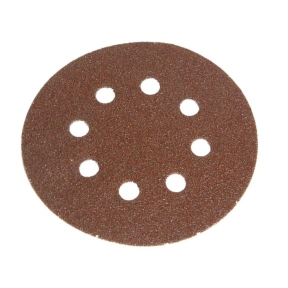Faithfull - Hook & Loop Sanding Disc DID3 Holed 125mm x 80G (Pack 5)