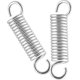 thumbnail image 2 of Resorte comprimido extendido, ganchos pequeños dobles, extremos de acero inoxidable de alta resistencia, resortes de repuesto, resorte de tensión, 2 of 4