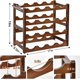 thumbnail image 3 of Porta Botellas de Vino, Separate Porta Vinos de 4 Niveles, Botellero apilable, Expositor Organizador de Vino, Capacidad para 16 Botellas, Bastidores de Almacenamiento para cocinas, Bares, bodegas, 3 of 4