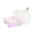 thumbnail image 4 of Baño colgante para pájaros con comedero, bañera para pájaros, jaula, accesorio para casa, cuenco para periquitos, cotorras, pájaros pequeños y Púrpura claro, 4 of 8