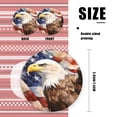 thumbnail image 2 of Bald Eagle With American Flag Background - Christmas Ornament Xmas Keepsake Ceramic Ornaments Holiday Decorations for Tree Christmas Gift Ideas 2.95in, 2 of 6