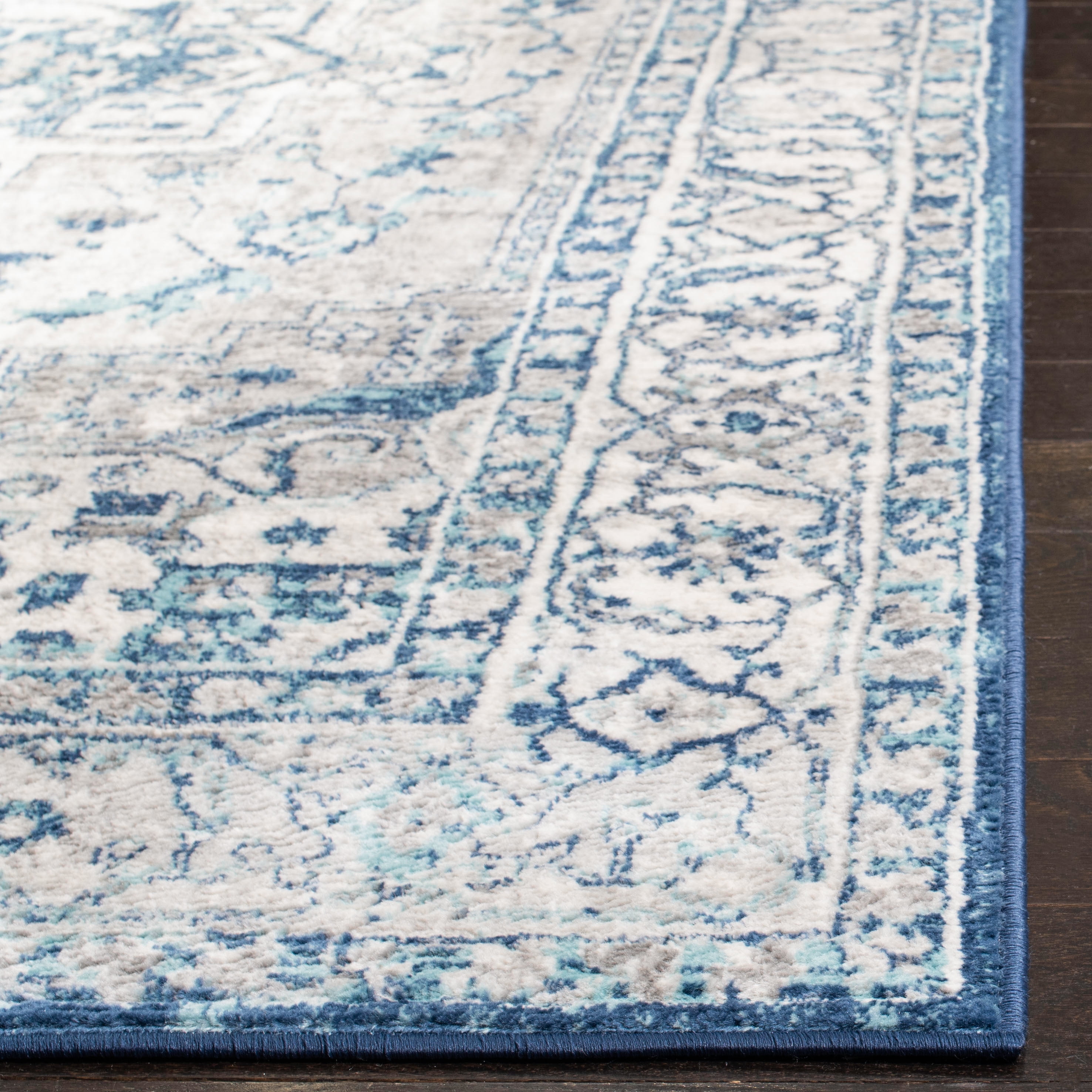 SAFAVIEH Brentwood Dimas Oriental Area Rug, Light Gray/Blue, 11' x 15'