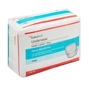 Cardinal Health Incontinence Underwear, Disposable Adult Diaper - Heavy Absorbency, Large, 18 Ct