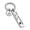 W-silver, variant on Drive Safe Keychain 26 Letters Keychain Gifts for Boyfriend Couple Husband Dad Birthday Valentines Day Gifts