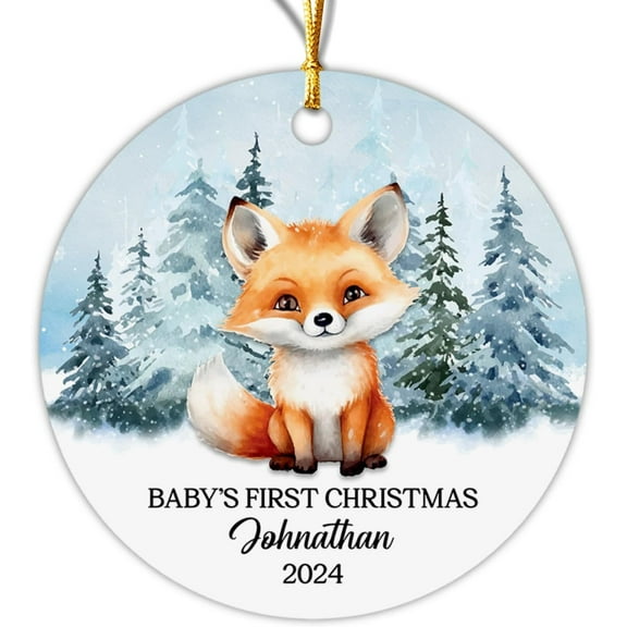 Baby's First Christmas Ornament, Dinosaur Baby 1st Xmas Ornament, Custom Gifts for New Dad Mom, Best Gift for Boy Girl Kids, Newborn Dinosaur Ornament, Personalized Hanging Tree Xmas Decor v5Zh0s