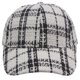 thumbnail image 2 of Top Headwear Plaid Tweed Gorra de béisbol de dos tonos - Blanco TOP HEADWEAR Gorra de béisbol, 2 of 2