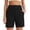 Black, variant on Women's High-Waisted Casual Shorts, Stretchy Pull-On Bermuda Shorts with Pockets for Everyday and Work, Sizes S-3XL