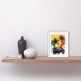 thumbnail image 2 of Music Under Palm Trees Tropical Beach Party Modern Watercolour Painting Artwork Framed Wall Art Print 9X7 Inch, 2 of 5