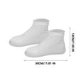 thumbnail image 5 of Waterproof Shoe Covers, Non-Slip Shoe Covers, Rain Shoe Cover, Silicone Shoe Covers Waterproof, Outdoor Shoe Protector for Women Men Kids (Large, White), 5 of 8