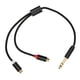 thumbnail image 1 of Cable de 6,35 mm a RCA dual macho a hembra, conector chapado en oro silencioso, cable adaptador divisor estéreo de 13,8 pulgadas, 1 of 8