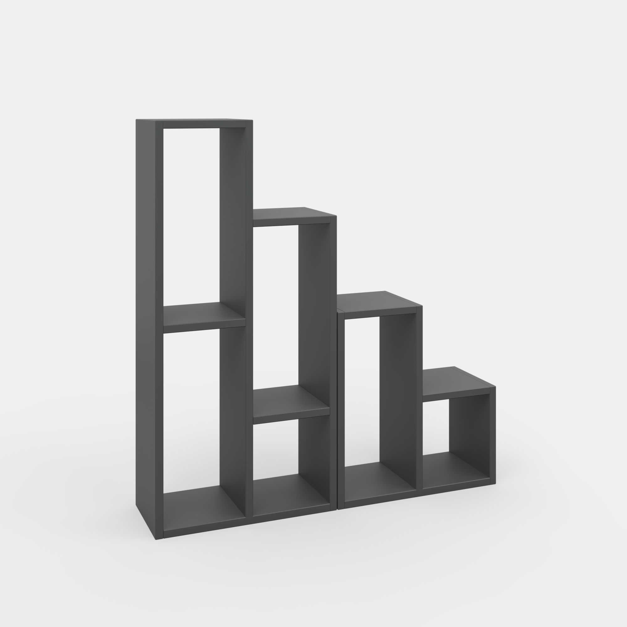 Ada Home Decor Furniture 3 Tier Anthracite Ponce Modern Plant Stand