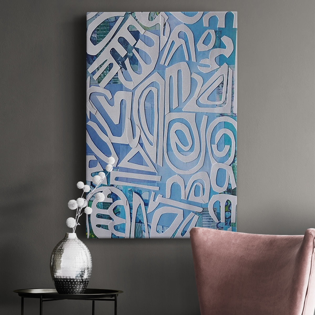 Santorini Premium Gallery Wrapped Canvas - Ready to Hang
