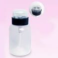 thumbnail image 3 of Empty Push Down Pump Bottle Clear Makeup Nail Polish Remover Dispenser Container Plastic Bottle 200ml, 3 of 9