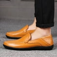 thumbnail image 6 of Slip On Men's Casual Leather Loafers Comfortable Breathable Driving Dress Shoes, 6 of 8