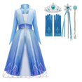 thumbnail image 1 of Vestido de princesa Frozen para niñas, disfraz de reina de las nieves Elsa, ropa para niños, fiesta de Halloween, carnaval, niños, vestidos de Cosplay de 4 a 12 años, 3T Gao Jinjia LED, 1 of 2