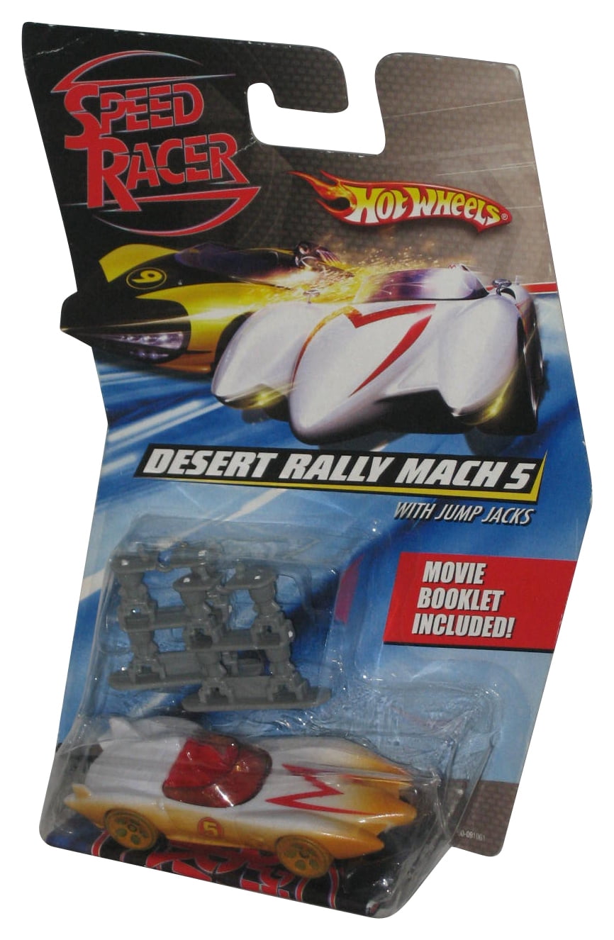 1/64 HOTWHEELS SPEED RACER DESERT RALLY MACH5 WITH JUMP JACKS CAR MODEL 
