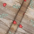 thumbnail image 5 of Valentine''s Day Tablecloth 60×60 Inch Round, Love Hearts Eucalyptus Wood-Colored Washable Table Cover for Party Picnic Dinner Decor, 5 of 6
