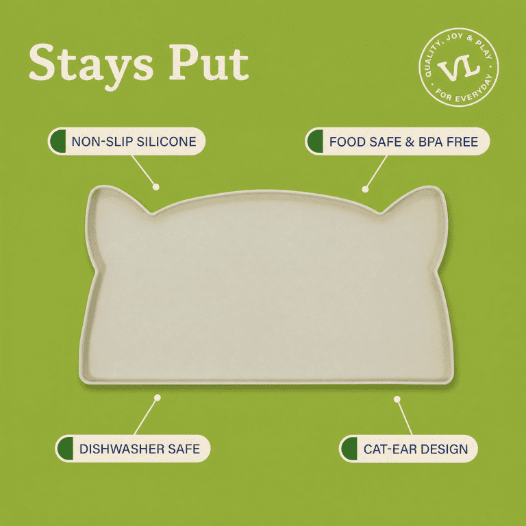 Vibrant Life Silicone Cat Feeding Mat, White 17.5 x 9 in photo 5
