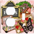 thumbnail image 4 of Metal Light Switch Plate Cover Romantic French Pink Paris Picnic PRS022, 4 of 13
