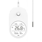 TINYSOME 3 in 1 Electronic Aquarium Water Thermometer Hygrometer LCD Digital Water Temperature Measuring Tool with Probe