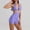 Purple, variant on Njoeus Women's Boyleg Leopard One 1 Piece Swimsuits Vinatge Halter O-Ring Monokini Bathing Suit Women V-Neck Cutout Tummy Swimsuit Control High Cut Beach Swimwear