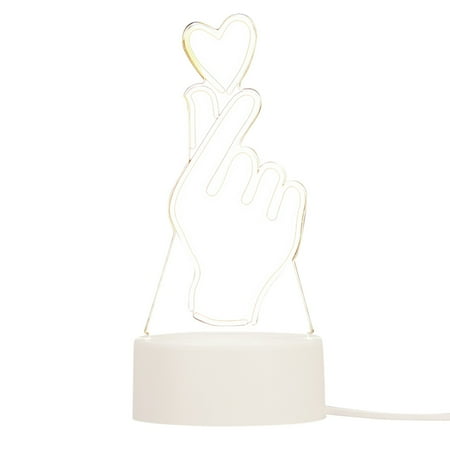 

Njspdjh Led Lights Night Day Love Love 3D Love Anniversary Optical 3D Gifts For Valentine s Lamp 3D I Lamp Lamp Birthday 3D Light You LED light