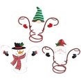 thumbnail image 4 of Decka Christmas Wine Glass Holder Wine Racks Counter top Freestanding Metal, Uniquie Ornament for Home Decor & Kitchen Storage Rack, Bar, Wine Cellar, Shelves, Counter, Cabinet, Pantry (Snowman), 4 of 4